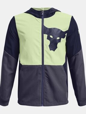 Boys Under Armour Project Rock Windbreaker Jacket Size L